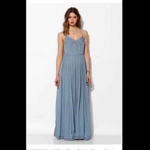 UO Kimchi Blue Dove Crinkle Gauze Maxi Dress